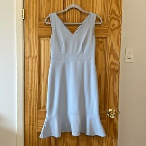 Ann Taylor - Blue Flounce Sheath Dress - Size 4P